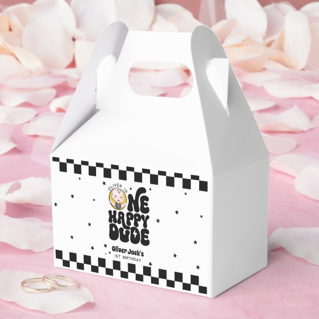 One Happy Dude 1st Birthday Favour Box (Wedding)