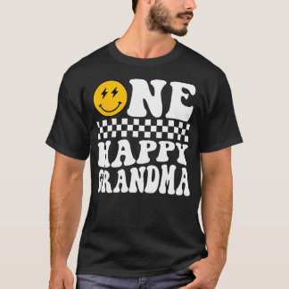 One Happy Dude 1St Birthday One Cool Grandma Famil T-Shirt