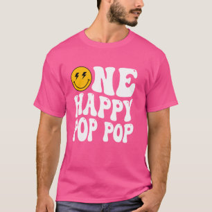 One Happy Dude 1st Birthday One Cool Pop Pop Famil T-Shirt