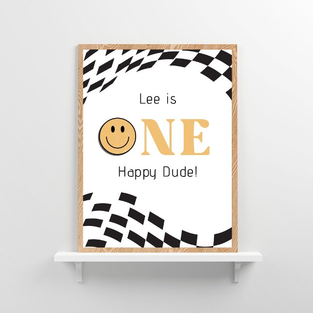 One Happy Dude 1st birthday Welcome Poster (Creator Uploaded)