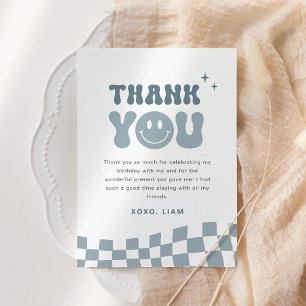 ONE Happy Dude Birthday Party Thank You Card