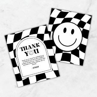 One Happy Dude Boy 1st Birthday Thank You Card