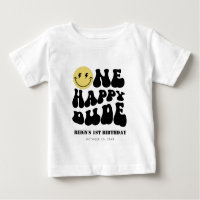 One Happy Dude | Boys Happy Face Rad 1st Birthday
