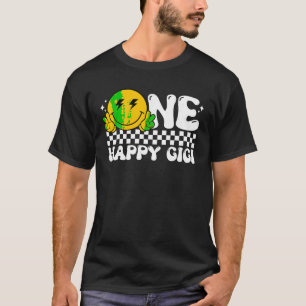 One Happy Dude Gigi Groovy 1st Birthday Family Mat T-Shirt