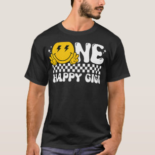 One Happy Dude Gigi Groovy 1st Birthday Family Mat T-Shirt