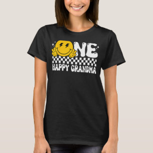 One Happy Dude Grandma Groovy 1st Birthday Family T-Shirt