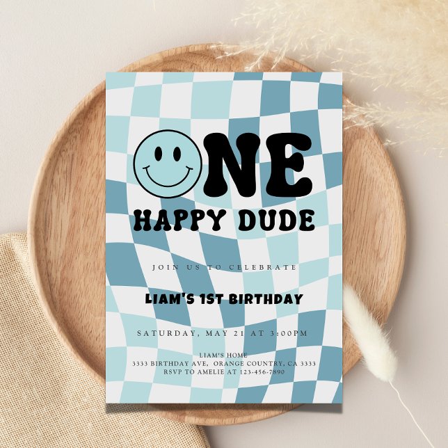 One happy Dude Invitation (Creator Uploaded)