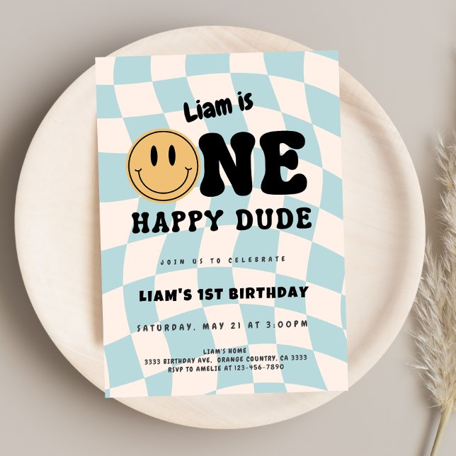One Happy Dude  Invitation (Creator Uploaded)