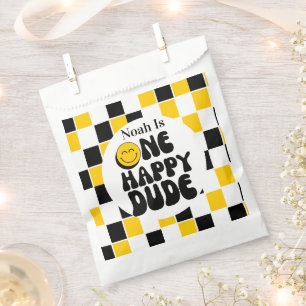 One Happy Dude Personalized  Birthday Favor Bags
