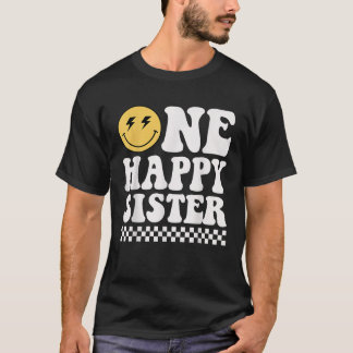 One Happy Dude Sister 1st Birthday Family Matching T-Shirt
