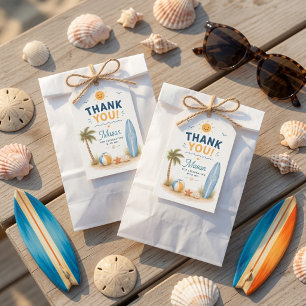One Happy Dude Surf Beach Birthday Gift Tags
