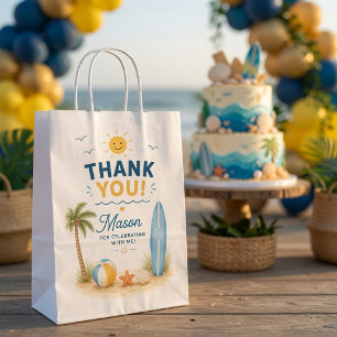 One Happy Dude Surf Beach Birthday Medium Gift Bag