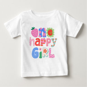 One Happy Girl 1st Birthday Shirt