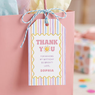 One Happy Girl 1st Birthday Sunshine Gift Tags