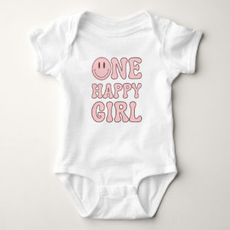 ONE HAPPY GIRL BABY BODYSUIT