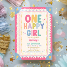 One Happy Girl Whimsical Girl 1st Birthday Party