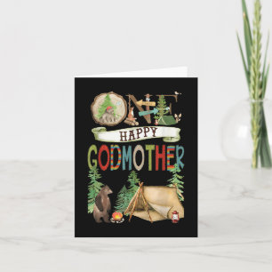 One Happy Godmother Camper First Birthday Camng Be Card