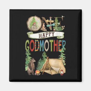 One Happy Godmother Camper First Birthday Camng Be Magnet