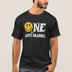 One Happy Grandpa 1st Birthday One Happy Dude Fami T-Shirt