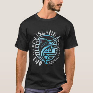 One Happy Island Aruba Shirt Sail Fish Fishing Typ