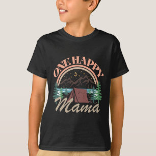 One Happy Mama First Birthday Camping Adventure Pa T-Shirt