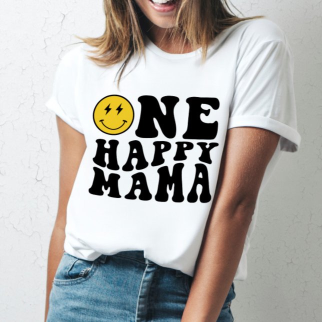 One Happy Mama Matching Birthday Tee for Mum (Creator Uploaded)