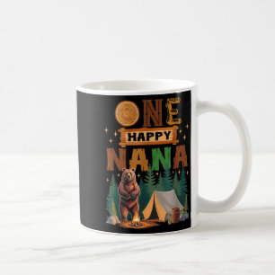 One Happy Nana Camper 1st Birthday Camng Bear Coffee Mug