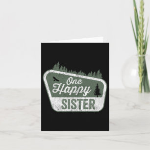 One Happy Sister Matching Family Birthday Party Ca Card