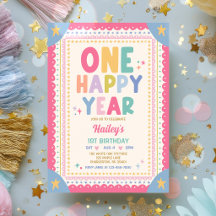 One Happy Year Whimsical Girl 1st Birthday Party