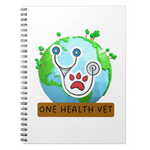 One Health Vet – Vet Global Health Animal Design Notebook