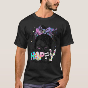 One Hobby Hairdresser Messy Bun Easter Day T-Shirt