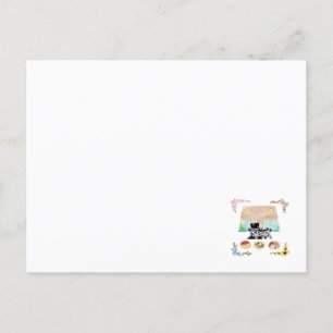 One Home, Two Cats, Three Meals, Four Seasons Postcard