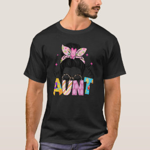 One Hoppy Aunt Happy Easter Day Easter Aunt T-Shirt