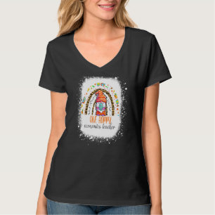 One Hoppy Economics Teacher Easter Leopard Rainbow T-Shirt