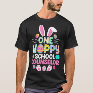 One Hoppy School Counselor Funny Easter Day  T-Shirt