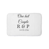 One hot add couple name initial letter text date