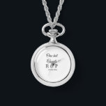 One hot add couple name initial letter text date watch<br><div class="desc">For lovers like us</div>