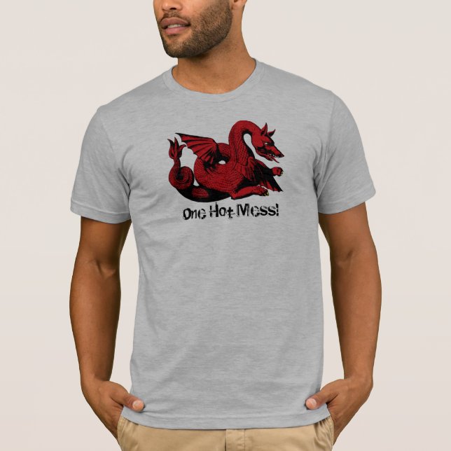 One Hot Mess Dragon Creature T-Shirt (Front)