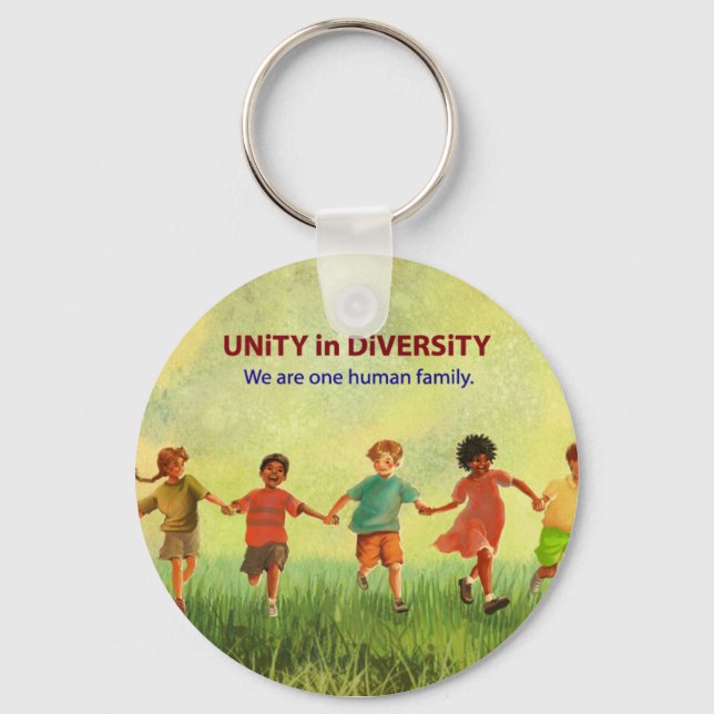 One Human Family Key Ring (Front)