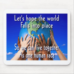 One human race mouse pad