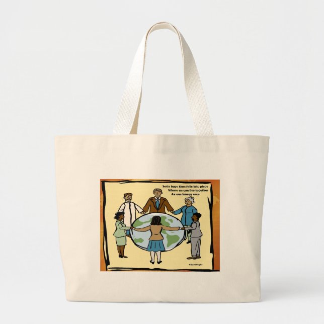 One humanity large tote bag (Front)