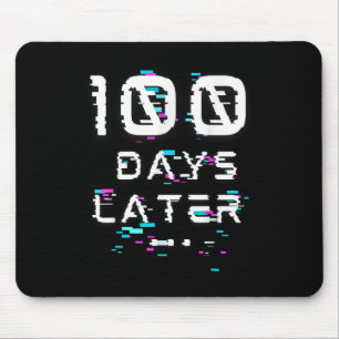 One Hundred Days Later 100th Day Of School Glitch Mouse Pad
