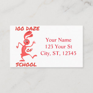 One Hundred Daze Of School Thunder_Cove  Business Card