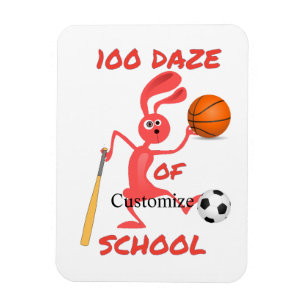 One Hundred Daze Of School Thunder_Cove Magnet
