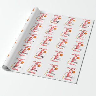 One Hundred Daze Of School Thunder_Cove Wrapping Paper