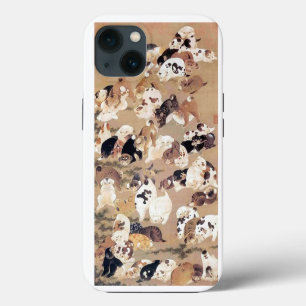 One Hundred Dogs Illustration by Ito Jakuchu iPhone 13 Case