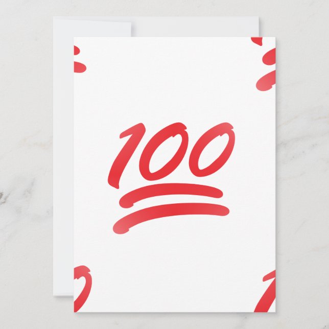 one hundred emoji (Front)