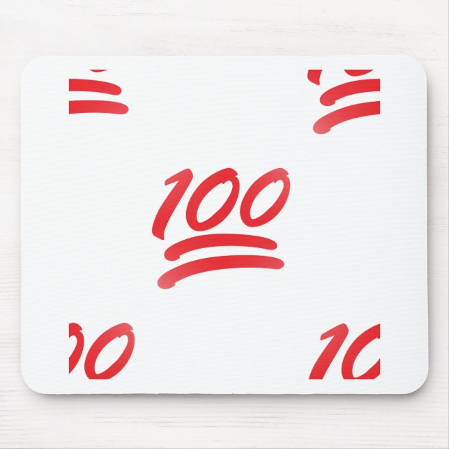 one hundred emoji mouse pad (Front)
