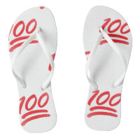 one hundred emoji sandals flip flops shoes