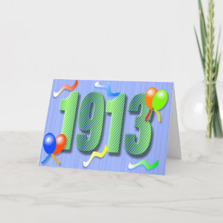 One Hundredth Birthday 1913 Card